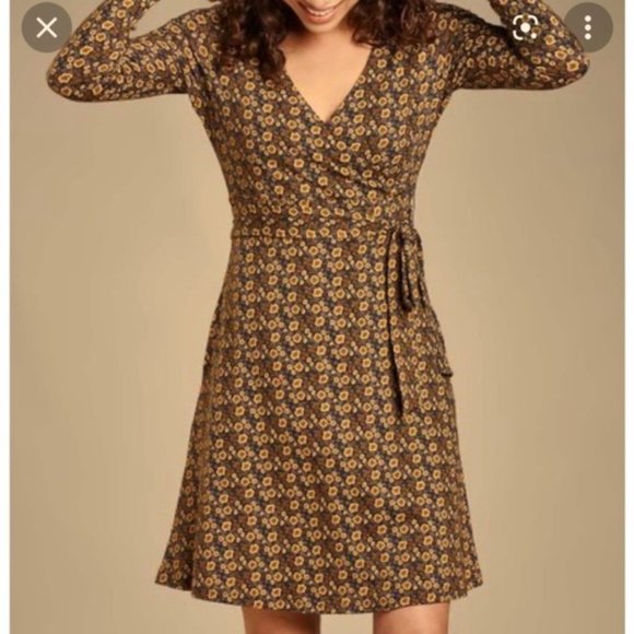 Toad&Co Dresses & Skirts - TOAD & CO Dresses | Organic Cotton Floral Women's Midi Fall Dress with Belt